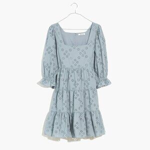 Madewell Eyelet Lizzie Babydoll Mini Dress Size 2 - 47661